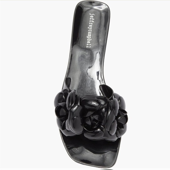 Jeffrey Campbell Shoes - Jeffrey Campbell Black floral sandals